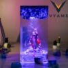 Fallen Knight Resin Lamp Handmade Epoxy Night Light for Gaming & Room Decor