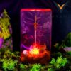 Fallen Knight Resin Lamp Handmade Epoxy Night Light for Gaming & Room Decor