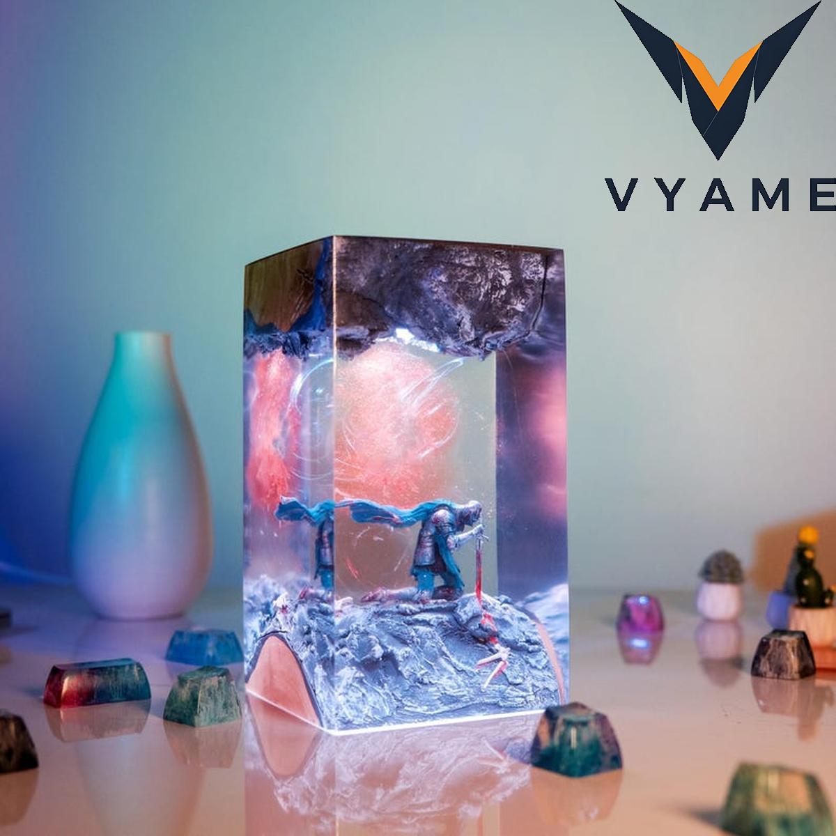Fallen Knight Resin Lamp – Handmade Epoxy Night Light & Unique Gamer Gift Fallen Knight Resin Lamp – Handmade Epoxy Night Light & Unique Gamer Gift