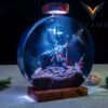 Fallen Knight Resin Lamp Handmade Epoxy Night Light for Gaming & Room Decor