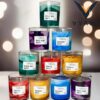 Red Cherry Swirl Scented Candle Sweet Ripe Cherry Scent