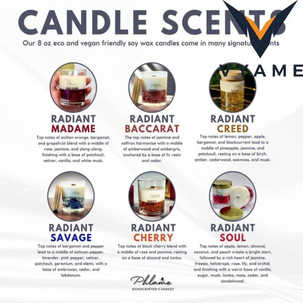 Red Cherry Swirl Scented Candle – Sweet Ripe Cherry Scent