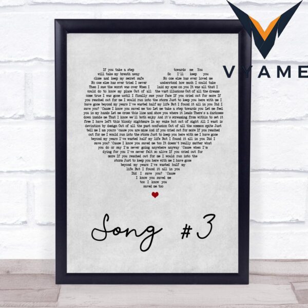 Stone Sour Song 3 Grey Heart Song Canvas