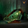 Sung Jinwoo & Beru Epoxy Resin Lamp – Handmade Solo Leveling Night Light, Custom Anime Home Decor