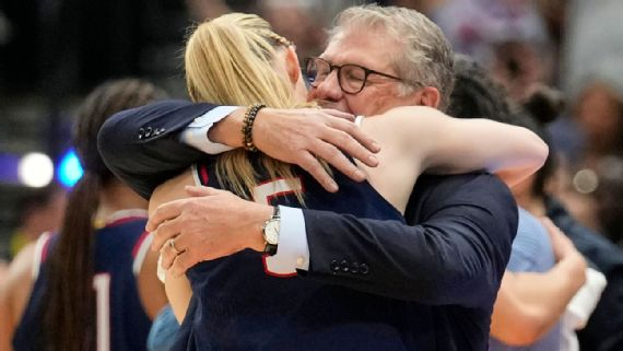Guiding a player like Bueckers to a title is "the most gratifying thing for me at this stage in my life," Auriemma said. AP Photo/Chris O'Meara