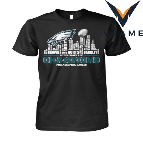 2025 Lix Super Bowl Champion Eagles Nfl t-Shirt