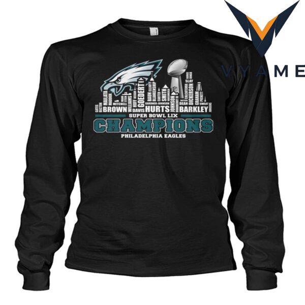 2025 Lix Super Bowl Champion Eagles Nfl t-Shirt