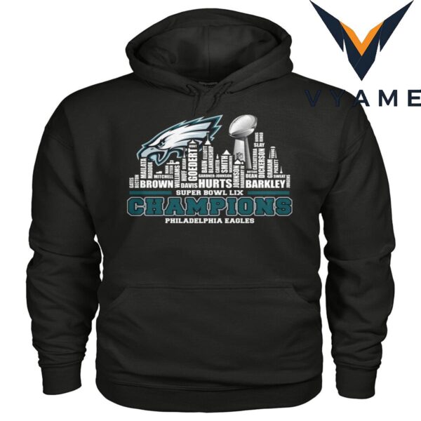 2025 Lix Super Bowl Champion Eagles Nfl t-Shirt