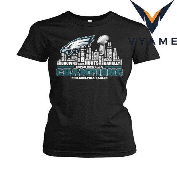 2025 Lix Super Bowl Champion Eagles Nfl t-Shirt