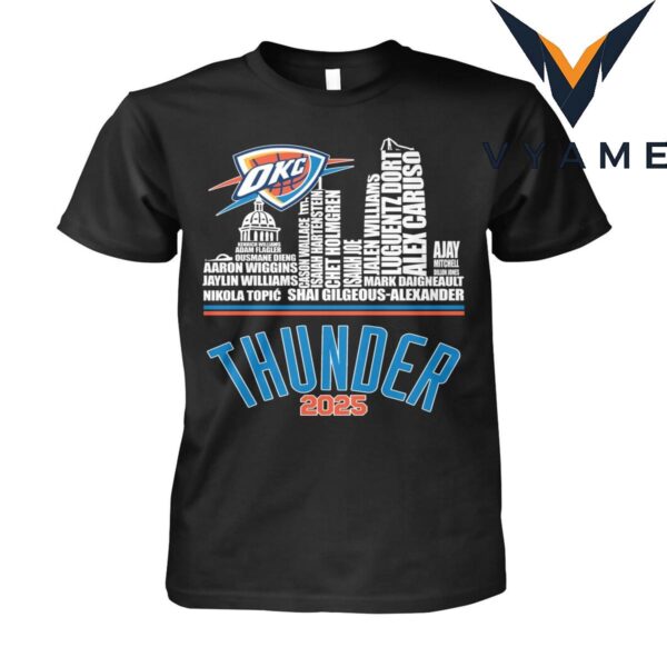 2025 OKC Thunder Basketball T-Shirt