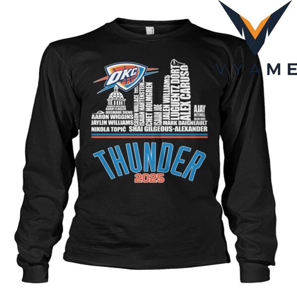 2025 OKC Thunder Basketball T-Shirt