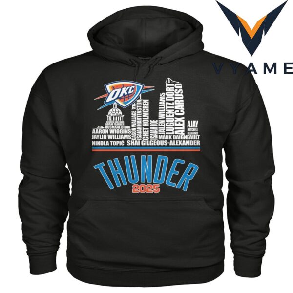 2025 OKC Thunder Basketball T-Shirt