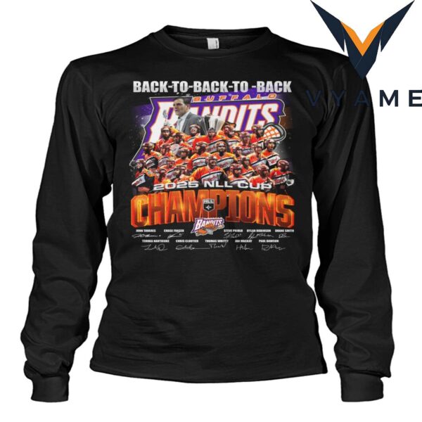Buffalo Bandits 2025 NLL Cup Champions T-Shirt