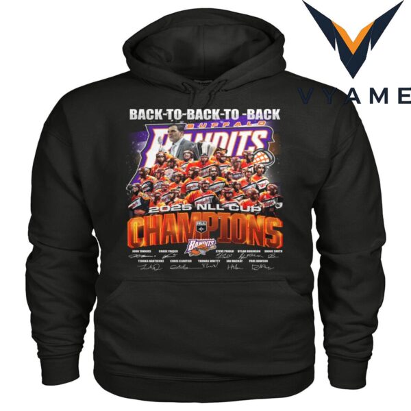 Buffalo Bandits 2025 NLL Cup Champions T-Shirt