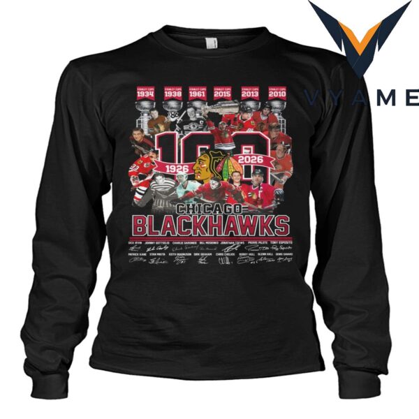 Chicago Blackhawks Stanley Cup Wins T-Shirt