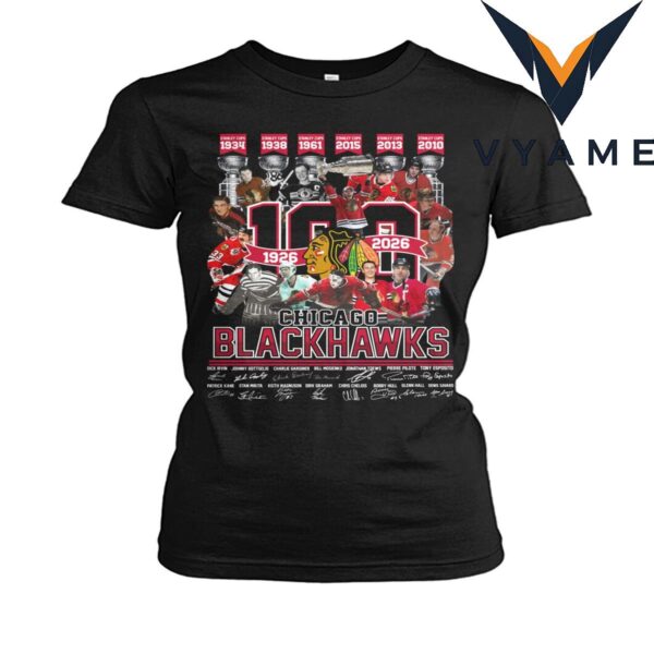 Chicago Blackhawks Stanley Cup Wins T-Shirt