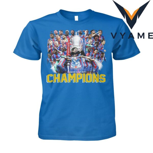 Crystal Palace FC 2025 FA Cup Champions Commemorative T-Shirt