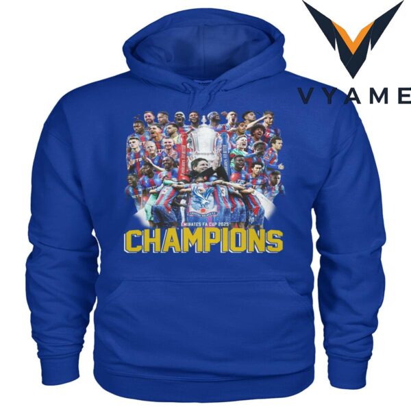 Crystal Palace FC 2025 FA Cup Champions Commemorative T-Shirt