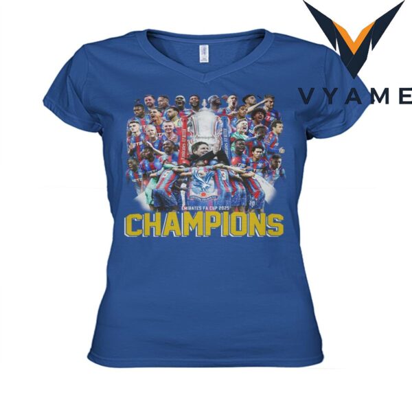 Crystal Palace FC 2025 FA Cup Champions Commemorative T-Shirt