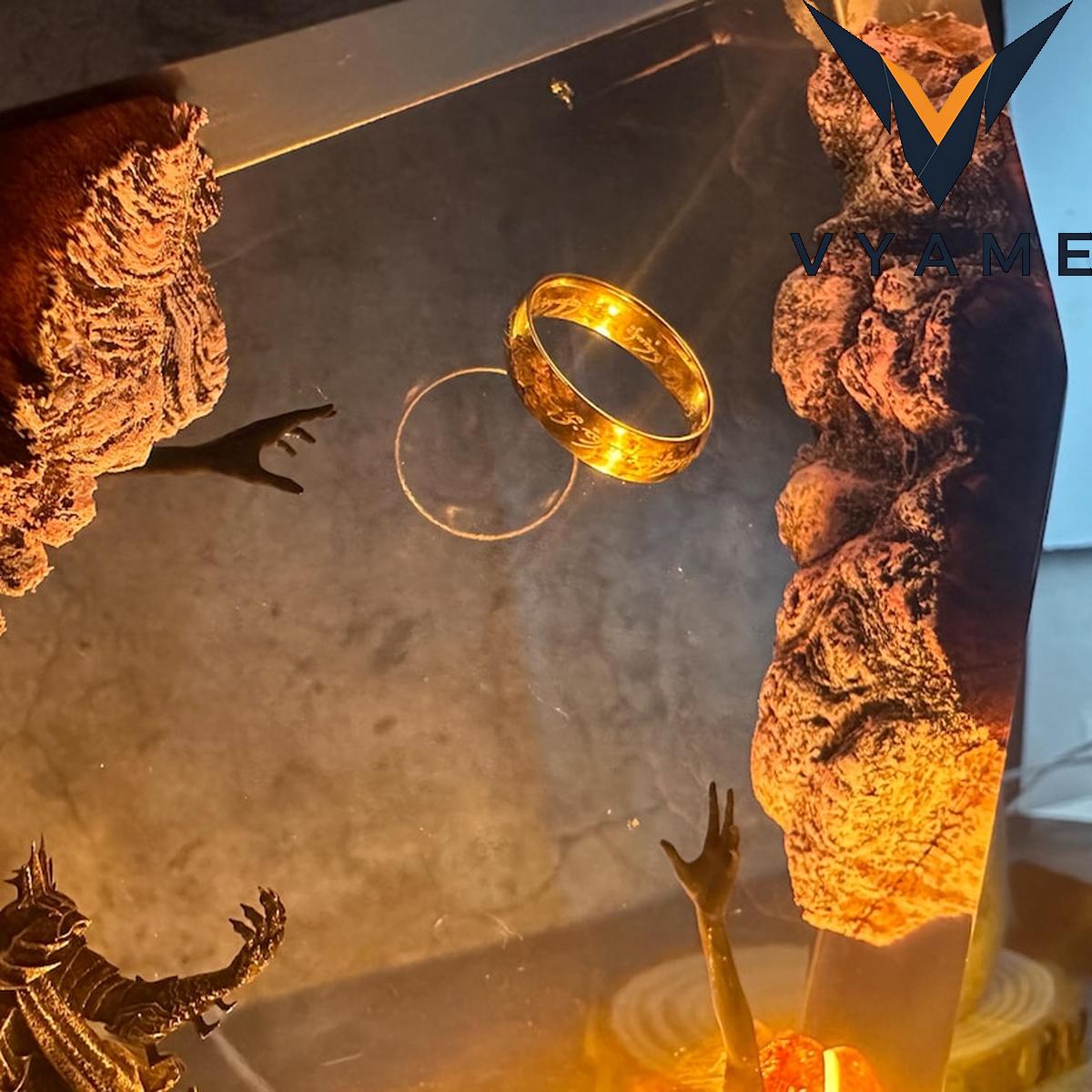 Custom Diorama Power Ring Epoxy Resin Lamp - Unique Night Light, Christmas & Halloween Home Decor Gift for Him Custom Diorama Power Ring Epoxy Resin Lamp - Unique Night Light, Christmas & Halloween Home Decor Gift for Him