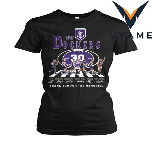 Fremantle Dockers 30th Anniversary T-Shirt (1995–2025)
