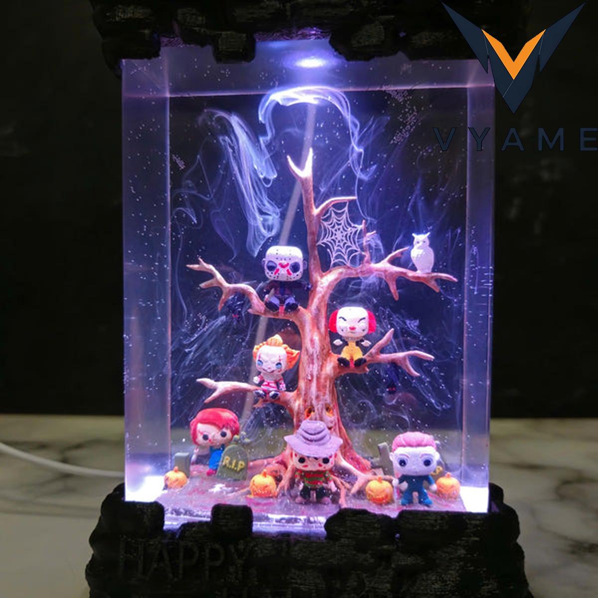 Halloween Horror Epoxy Resin Lamp — Spooky Glow-in-the-Dark Table Light Halloween Horror Epoxy Resin Lamp — Spooky Glow-in-the-Dark Table Light