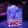 Halloween Horror Epoxy Resin Lamp  Spooky Glow in the Dark Table Light