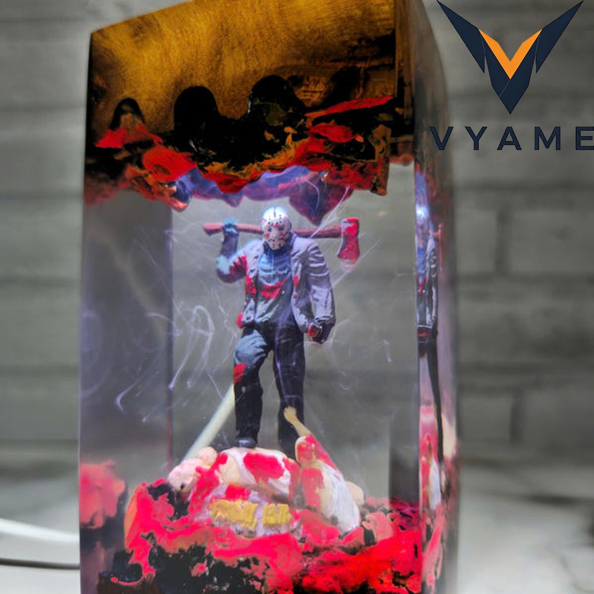 Halloween Horror Epoxy Resin Lamp — Spooky Glow-in-the-Dark Table Light Halloween Horror Epoxy Resin Lamp — Spooky Glow-in-the-Dark Table Light