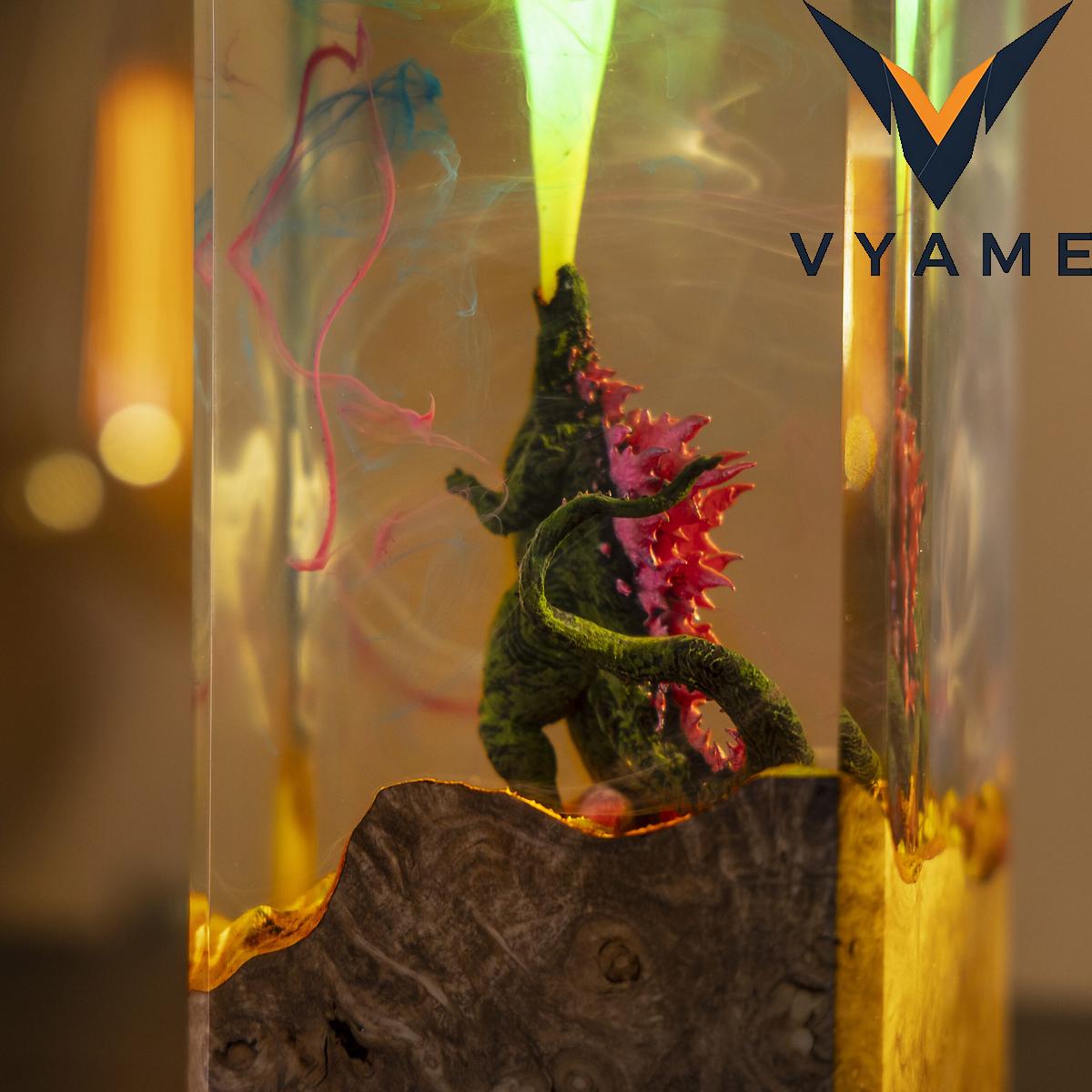 Handmade Godzilla Epoxy Resin Lamp - Unique Night Light, Cool Gift for Movie Fans & Home Décor Handmade Godzilla Epoxy Resin Lamp - Unique Night Light, Cool Gift for Movie Fans & Home Décor