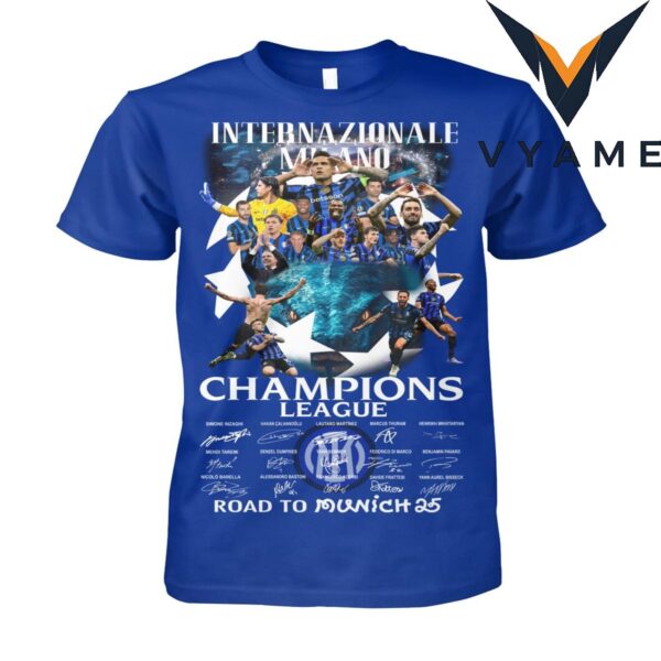 Inter Milano 2025 UEFA Champions League Final T-Shirt