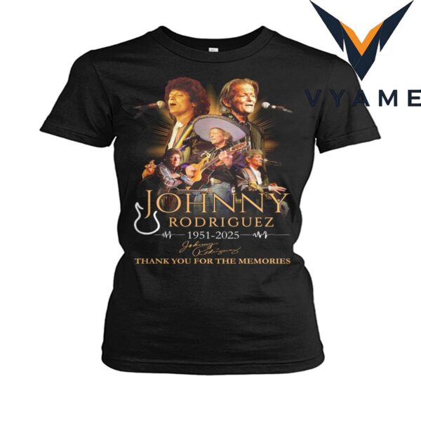 Johnny Rodriguez Country Music Tribute Shirt (1951-2025)
