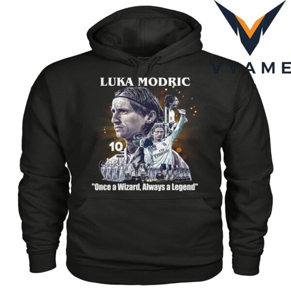 Luka Modri_ T-Shirt – “Once a Wizard, Always a Legend