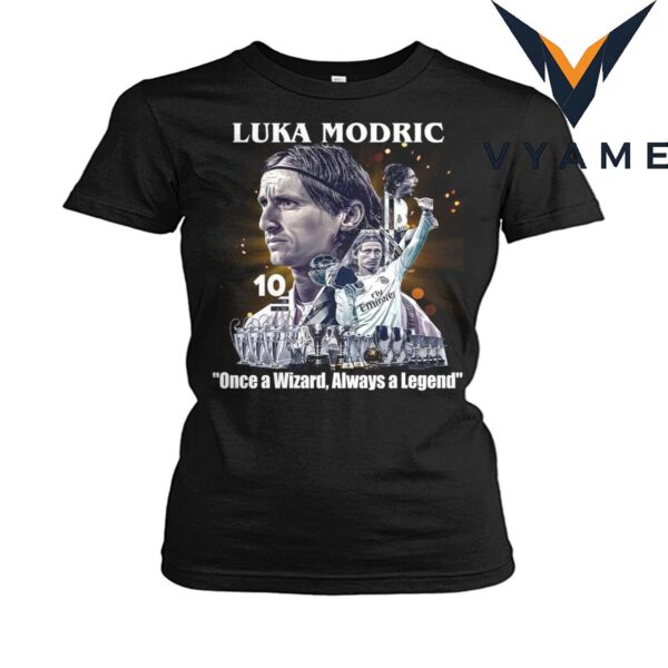 Luka Modri_ T-Shirt – “Once a Wizard, Always a Legend