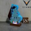 Manta Rays & Diver Resin Lamp