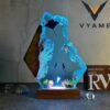 Manta Rays & Diver Resin Lamp
