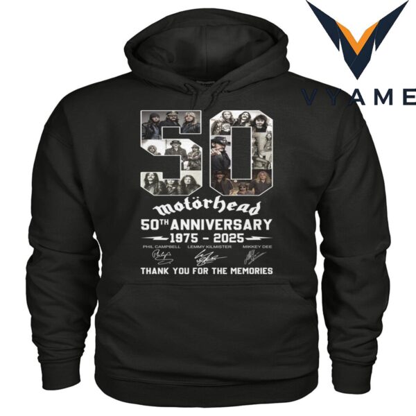 Motorhead 50 Years Of The Memories 1975-2025 T-Shirt