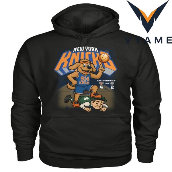 New York Knicks 2025 East Semifinals Victory T-Shirt — 4-2 Over Boston