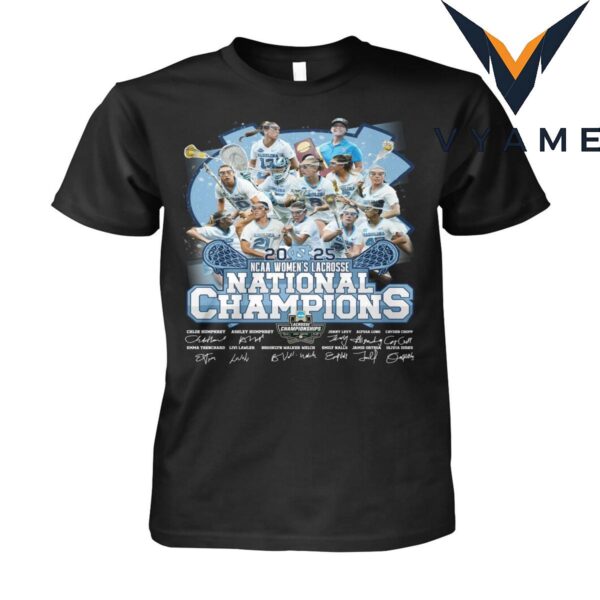 North Carolina Tar Heels 2025 Women’s Lacrosse National Champions Shirt