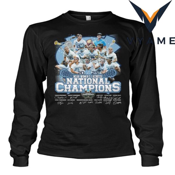 North Carolina Tar Heels 2025 Women’s Lacrosse National Champions Shirt