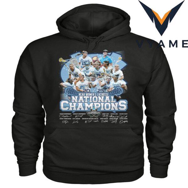 North Carolina Tar Heels 2025 Women’s Lacrosse National Champions Shirt