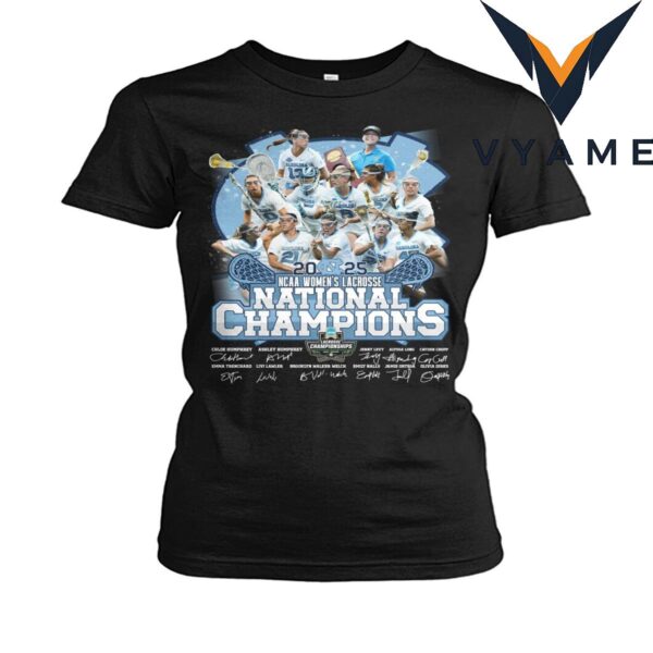North Carolina Tar Heels 2025 Women’s Lacrosse National Champions Shirt