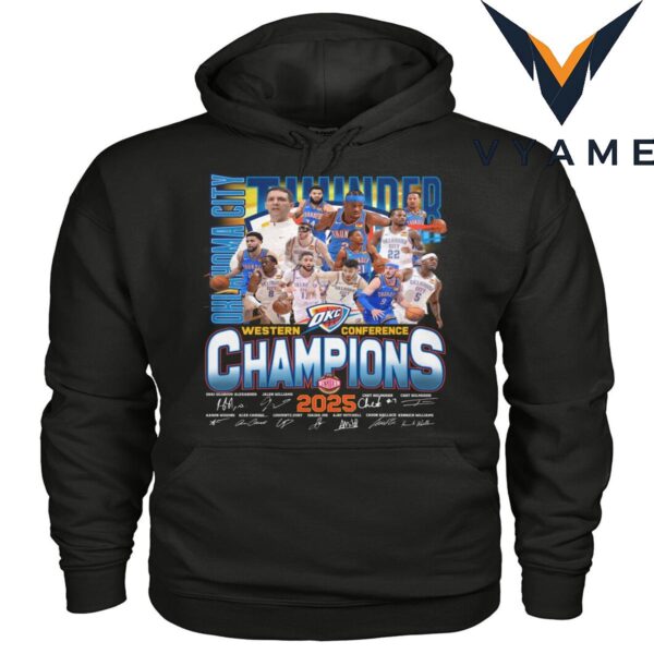 Oklahoma City Thunder 2025 Western Conference Champions T-Shirt