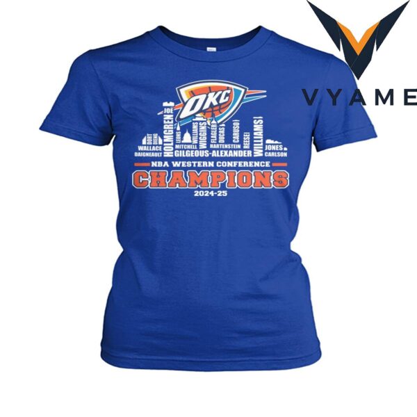 Oklahoma City Thunder 2025 Western Conference Champions T-Shirt
