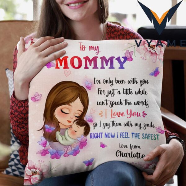 Personalized Mother & Baby Pillow – Custom Gift From Child to Mommy