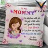 Personalized Mother & Baby Pillow Custom Gift From Child to Mommy