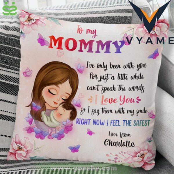 Personalized Mother & Baby Pillow – Custom Gift From Child to Mommy