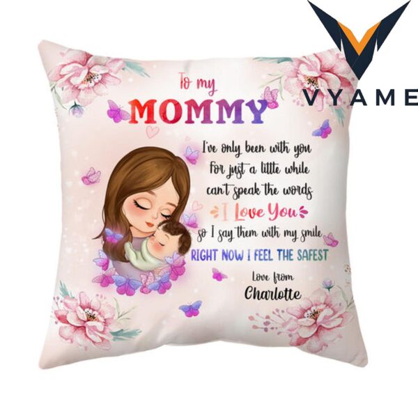 Personalized Mother & Baby Pillow – Custom Gift From Child to Mommy