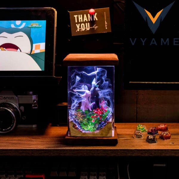 Pokemon Umbreon & Espeon Night Lamp – Handmade Custom Home Decor Gift