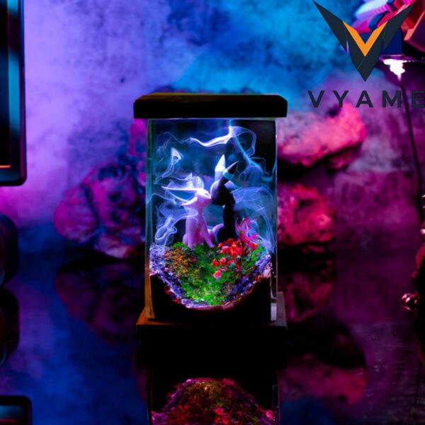 Pokemon Umbreon & Espeon Night Lamp – Handmade Custom Home Decor Gift