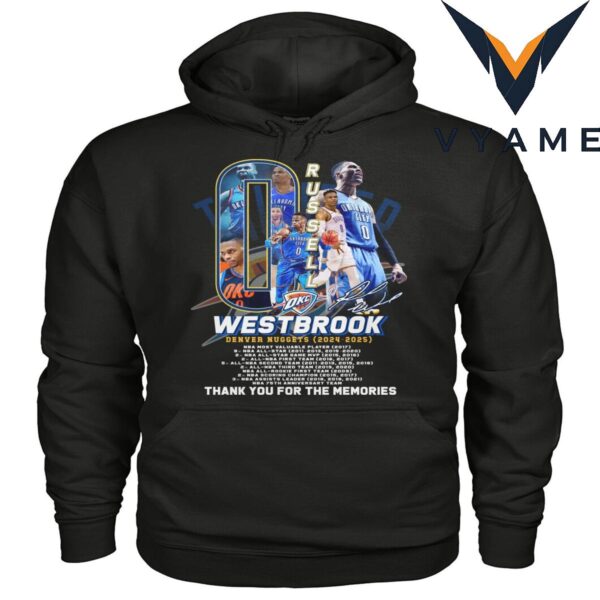 Russell Westbrook Tribute T-Shirt – Denver Nuggets 2024–2025